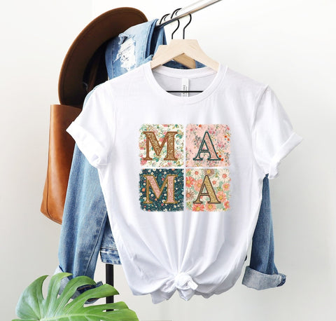Retro Boho Mama T-Shirt, Mothers Day Gift, Grandma Shirt, Gift For Mother, Boho Mama Tee, New Mom Shirt, Mama Shirt, Mom T-Shirt, Boho Mama